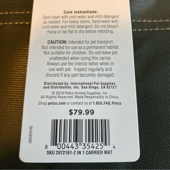 Reddy Convertible Cotton Pet Carrier & Mat in Camo - Picture 7 of 16